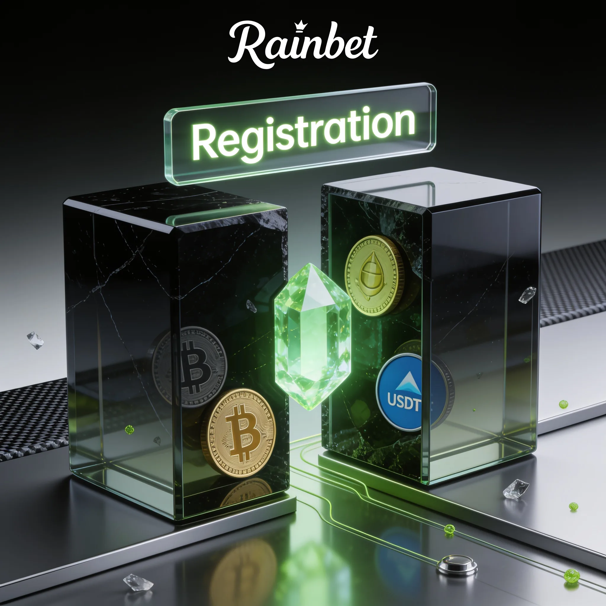 Rainbet registration illustration